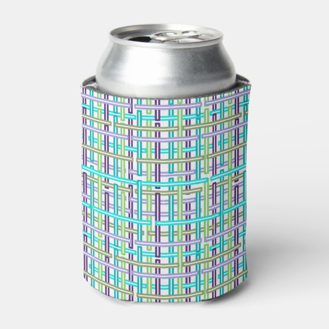 Cool Plaid Can Cooler (Can Front)