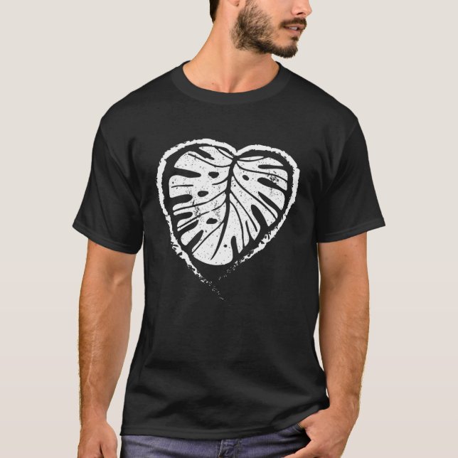 Cool Plant Mom  For Gardeners Heart Monstera Leaf T-Shirt (Front)