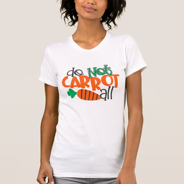 cool play on words don't care funny Tshirt design (Front)