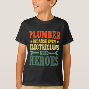 Cool Plumber Costume For Men Women Plumbing Tool P T-Shirt