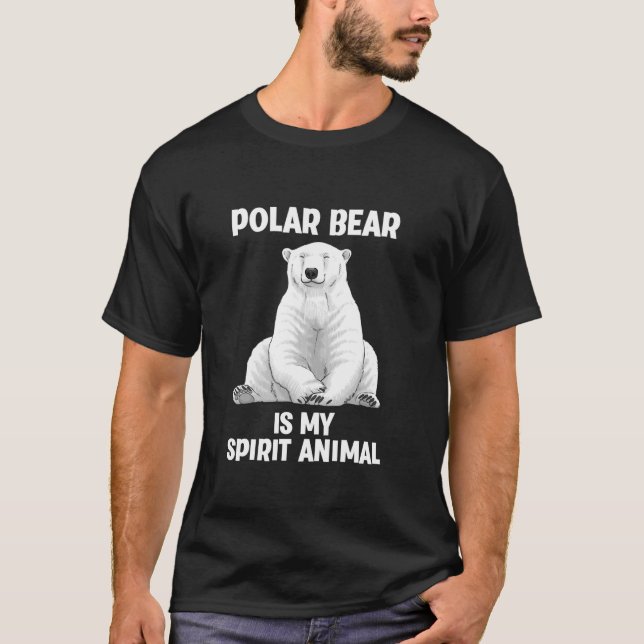 Cool Polar Bear Art For Men Women Kids Polar Bear  T-Shirt (Front)