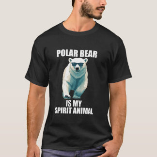 Cool Polar Bear Art For Men Women Kids Polar Bear  T-Shirt