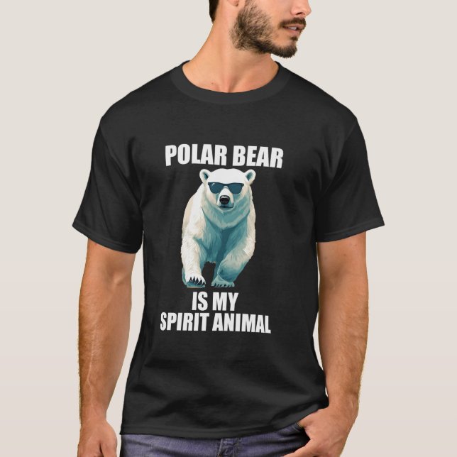 Cool Polar Bear Art For Men Women Kids Polar Bear  T-Shirt (Front)