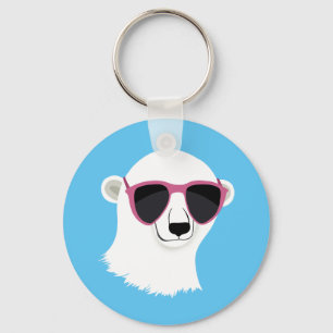 Cool Polar Bear Key Ring