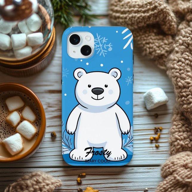Cool Polar Bear Vibes - Cosy Winter Charm Case-Mate iPhone Case (Creator Uploaded)