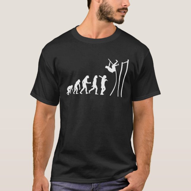 Cool Pole Vault Design For Men Women Pole Vaulting T-Shirt (Front)