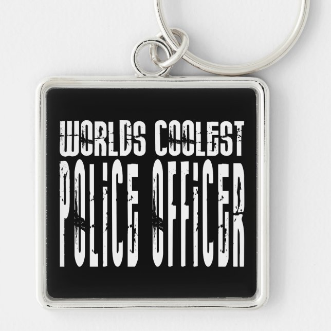 Cool Police Officers Worlds Coolest Police Officer Key Ring (Front)