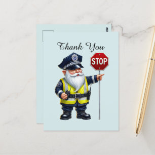 Cool Police thank you  Postcard