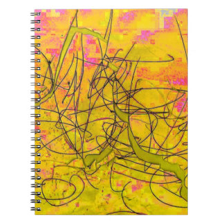 Cool Pollock-inspired Scribble Notebook