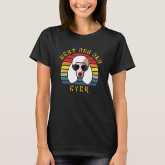 Cool Poodle Dog Dad  Dog Christmas T-Shirt