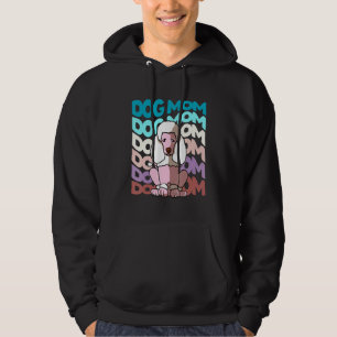 Cool Poodle Dog Mum Retro Vintage Dog Hoodie