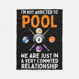 Cool Pool Art For Men Women Boys Billiard 8 Ball P Fleece Blanket