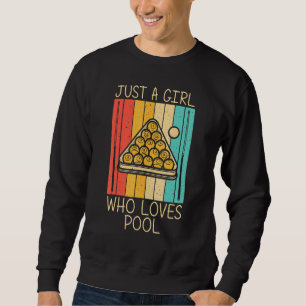 Cool Pool For Girls Kid Snooker Billiards 8 Ball P Sweatshirt