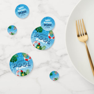 Cool 'Pool Party' Birthday Splash! Confetti