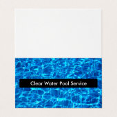 Cool Pool Sevice Business Card (Outside Unfolded)