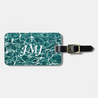 Cool Pool Waves Luggage Tag