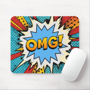 Cool pop art colourful Contemporary modern graffit Mouse Mat