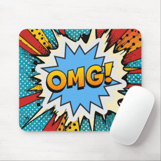 Cool pop art colourful Contemporary modern graffit Mouse Mat