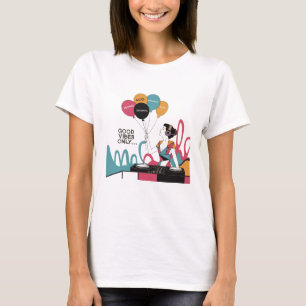Cool Pop Art of a dj girl T-Shirt