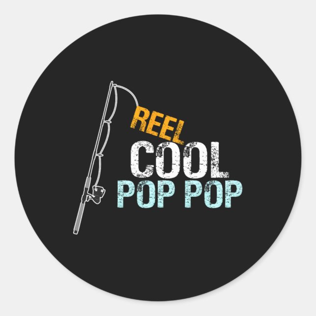 Cool Pop Pop Poppop Gift From Granddaughter Grands Classic Round Sticker (Front)