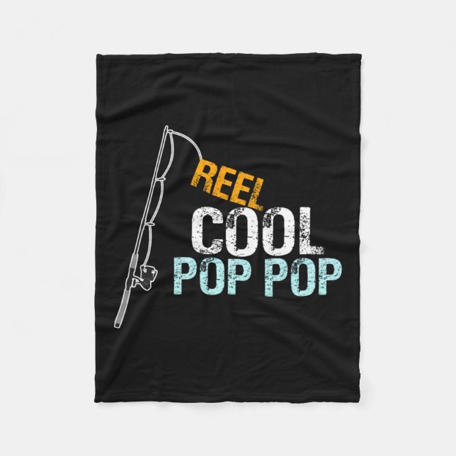 Cool Pop Pop Poppop Gift From Granddaughter Grands Fleece Blanket (Front)