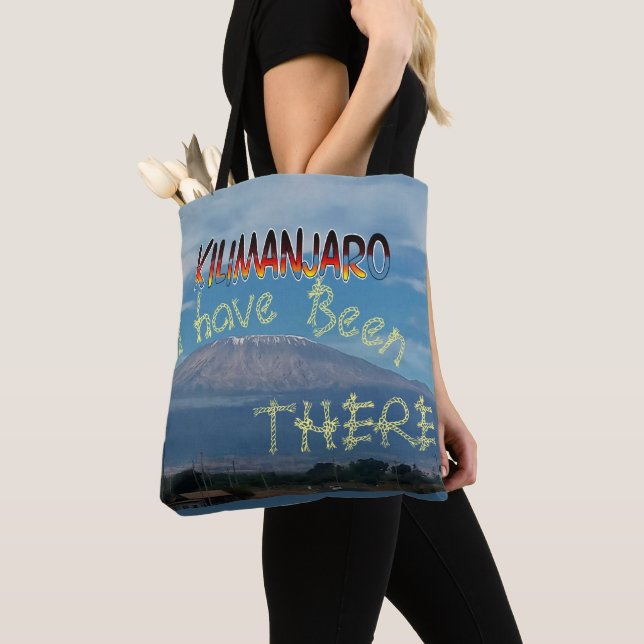 Cool Popular Walkable Climbable Mount Kilimanjaro  Tote Bag (Close Up)