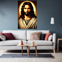 Cool portrait of Jesus Christ | AI Art Poster