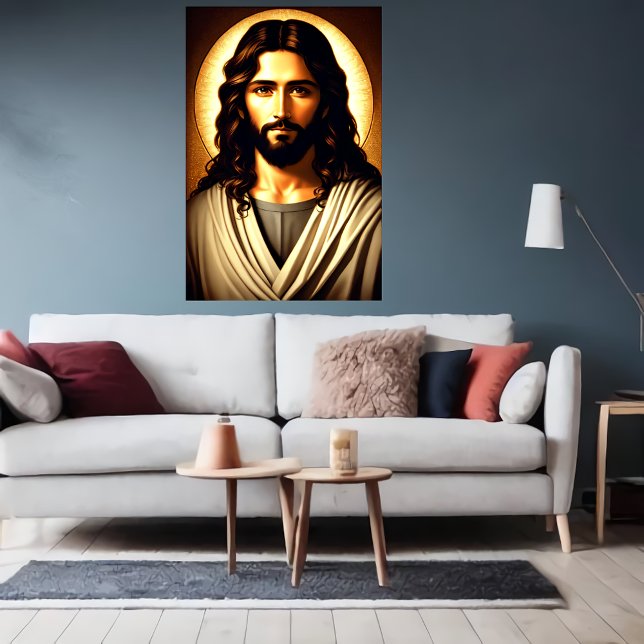 Cool portrait of Jesus Christ  | AI Art Poster (Creator Uploaded)