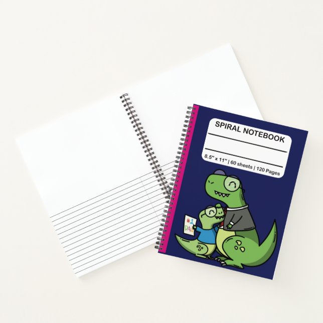 . Cool Prehistoric Dinosaur Adventurer  Notebook (Inside)