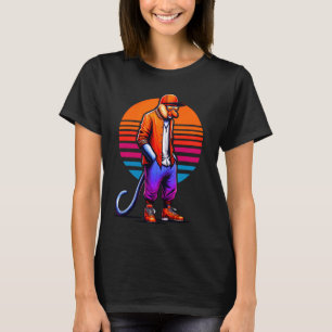 Cool Proboscis Monkey Modern Urban Style Sunset Re T-Shirt