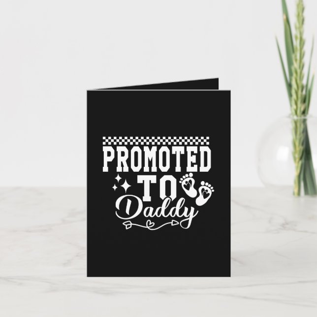 Cool promoted Daddy word art add text  Card (Front)
