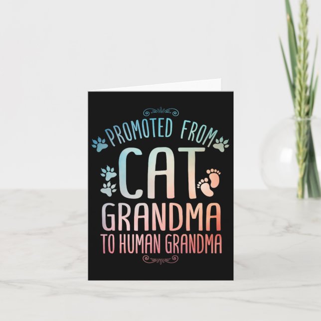 Cool Promoted To Grandma For Mum New Grandmother C Card (Front)