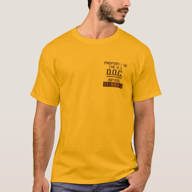 Cool Property of federal prison doc t-shirt design (Front)