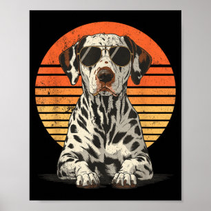 Cool proud dalmatian men women vintage dog lovers poster
