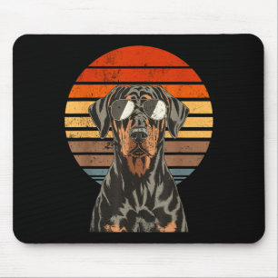 Cool proud doberman men women vintage dog lovers  mouse mat