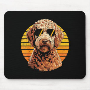 Cool proud doodle men women vintage dog lovers mouse mat