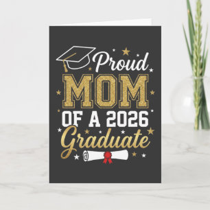 Cool Proud Mum Class of 2026, Graduation Gift Card