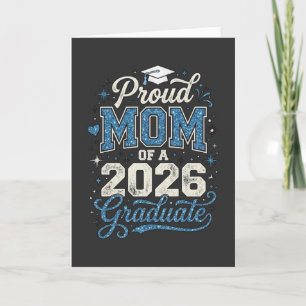 Cool Proud Mum Class of 2026 Graduation Gift Card