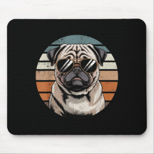 Cool Proud Pug Men Women Vintage Dog Owners Mouse Mat