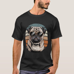 Cool Proud Pug Men Women Vintage Dog Owners T-Shirt