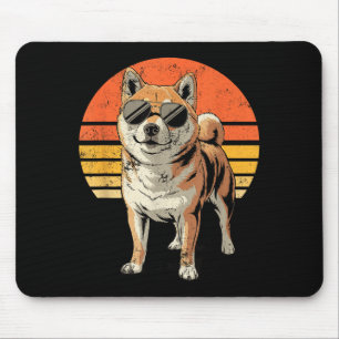 Cool Proud Shiba Inu Men Women Vintage Dog Owners  Mouse Mat