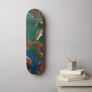 Cool Psychedelic Pattern Skateboard
