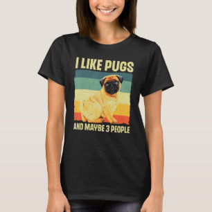 Cool Pug Design For Men Women Puppy Pet Dog Breed T-Shirt