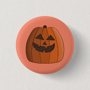 Cool Pumpkin 3 Cm Round Badge