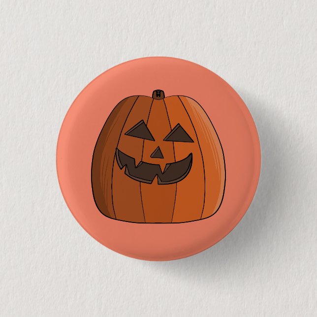 Cool Pumpkin 3 Cm Round Badge (Front)