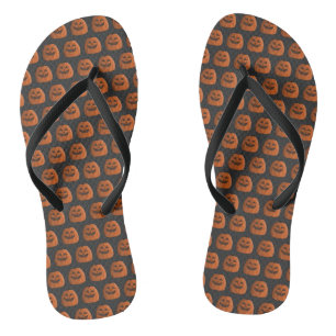 Cool Pumpkin Flip Flops