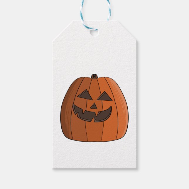 Cool Pumpkin Gift Tags (Front)