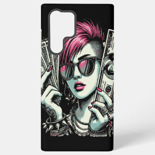 Cool Punk Girl in Town Samsung Galaxy Case