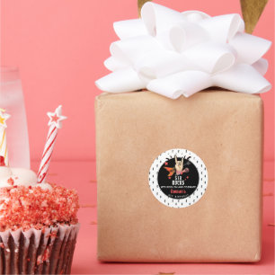 Cool Punk Rockstar Any Age Birthday  Classic Round Sticker