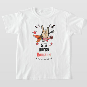 Cool Punk Rockstar Any Age Birthday T-Shirt